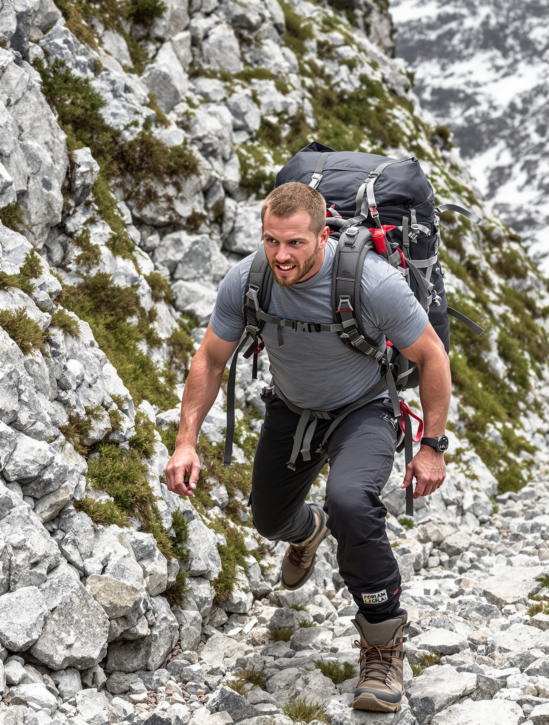 Alpiniste en préparation physique intense pour l’Everest