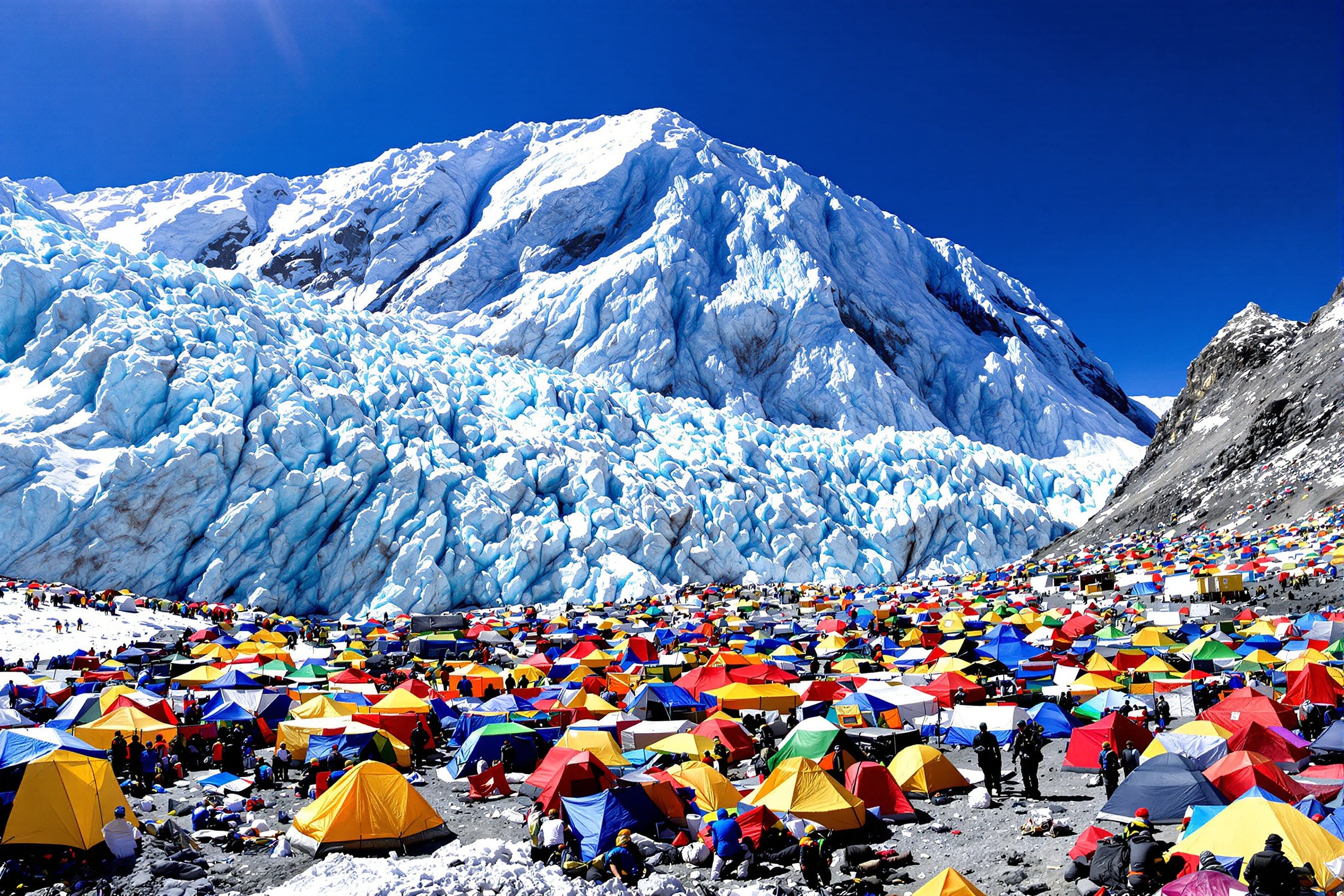 Camp de base Everest avant séisme 2015